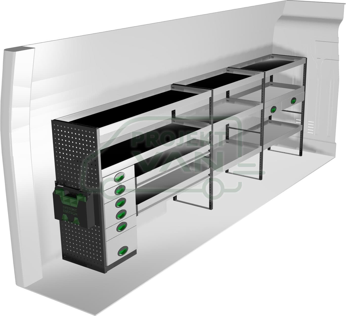 Zestaw modułów 3780 × 470 × 1220 mm — Edström (F40562)