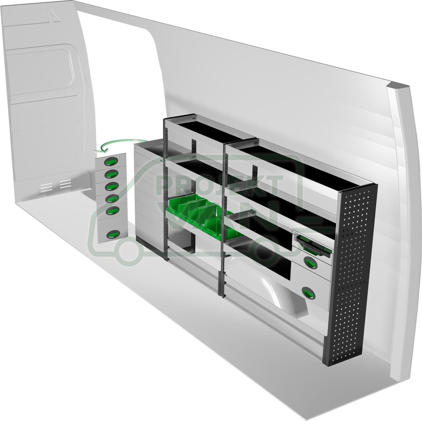 Zestaw modułów 2501 × 300 × 1220 mm — Edström (F45003) — widok 1