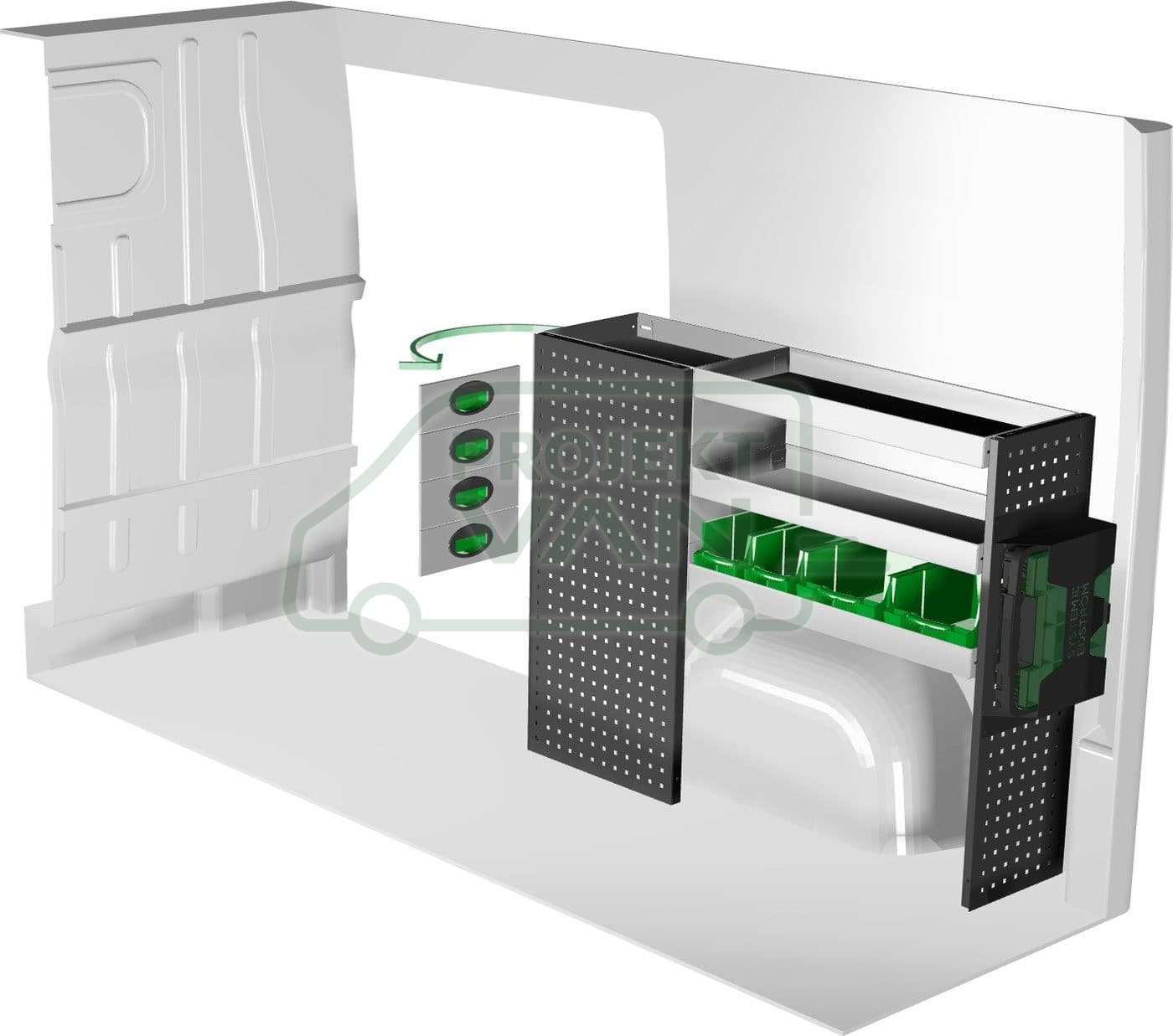Zestaw modułów 1372 × 300 × 1000 mm — Edström (F45023)