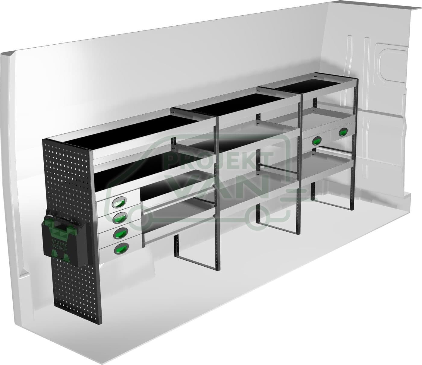 Zestaw modułów 3086 × 470 × 1220 mm — Edström (F45062) — widok 1