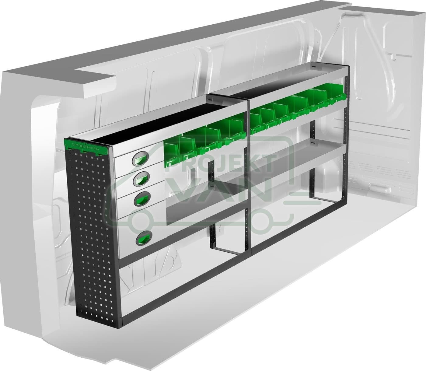 Zestaw modułów 2446 × 300 × 1000 mm — Edström (F49322) — widok 1