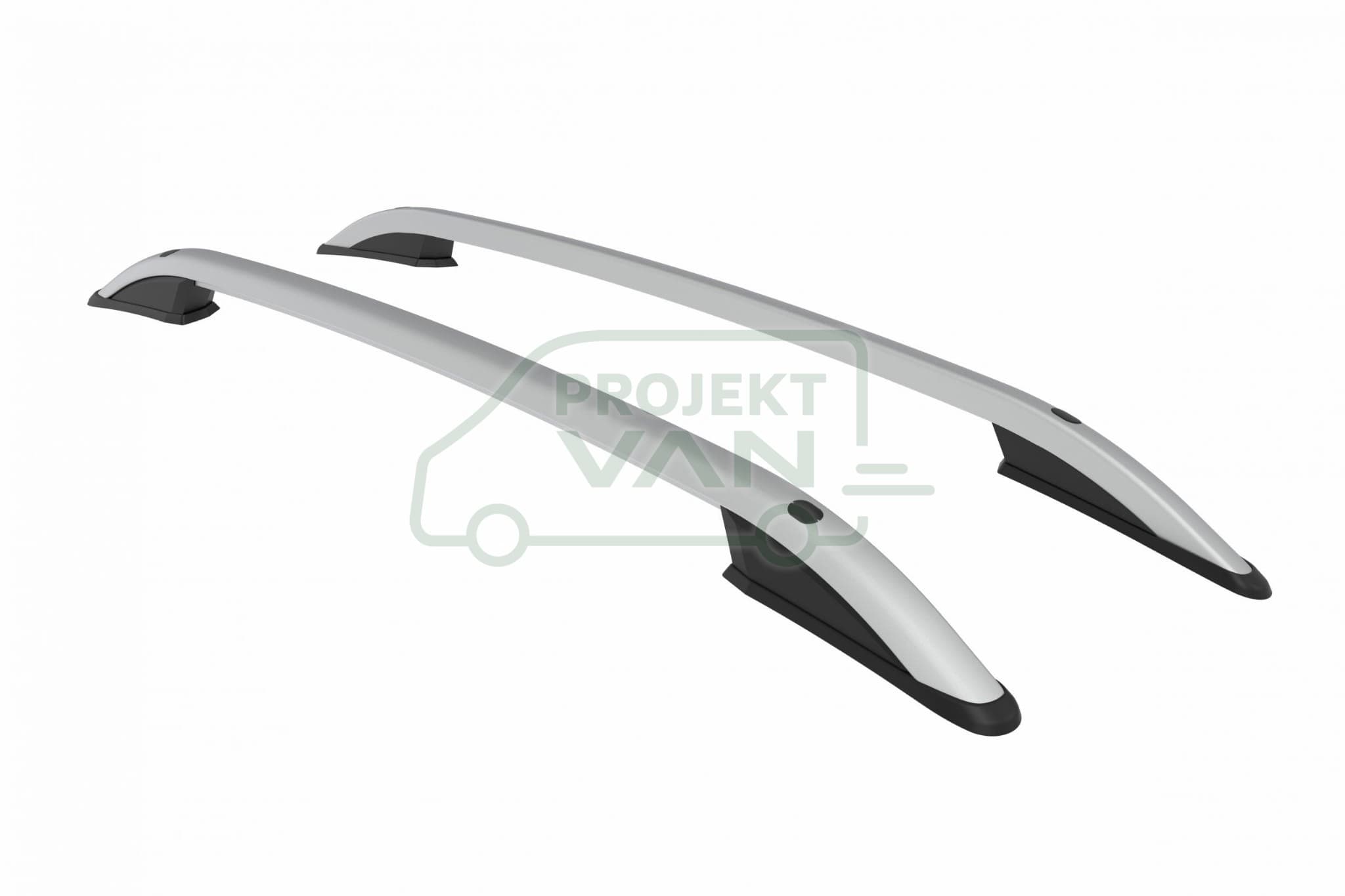 Relingi dachowe Ford Custom krótki ( 13-23 ) Srebrne