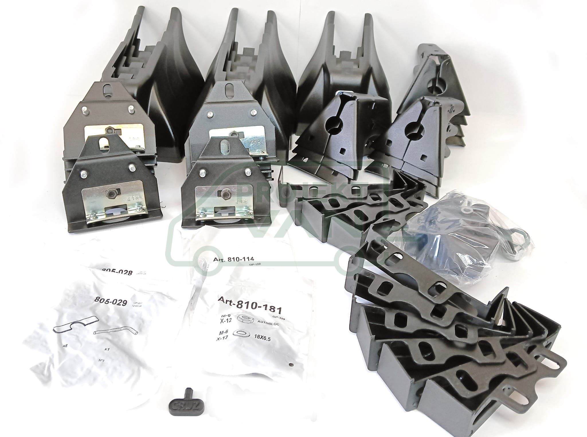 Aluminiowa platforma bagażowa Citroen Jumper / Fiat Ducato / Peugeot Boxer L4H2 i L4H3 ( 06-14, 14- ) / Opel Movano IV ( 21- ) L4H2 i L4H3 / Toyota ProAce MAX ( 24- ) L4H3 CRUZ EVO RACK ALU A40-158 — widok 5