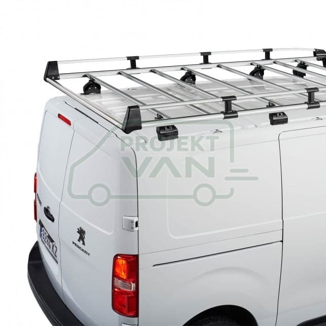 Aluminiowa platforma dachowa Opel Vivaro III i Zafira Life ( 19- ) / Fiat Scudo III ( 22- ) L1H1 - 3 punkty montażowe CRUZ EVO RACK ALU A23-140 — widok 4