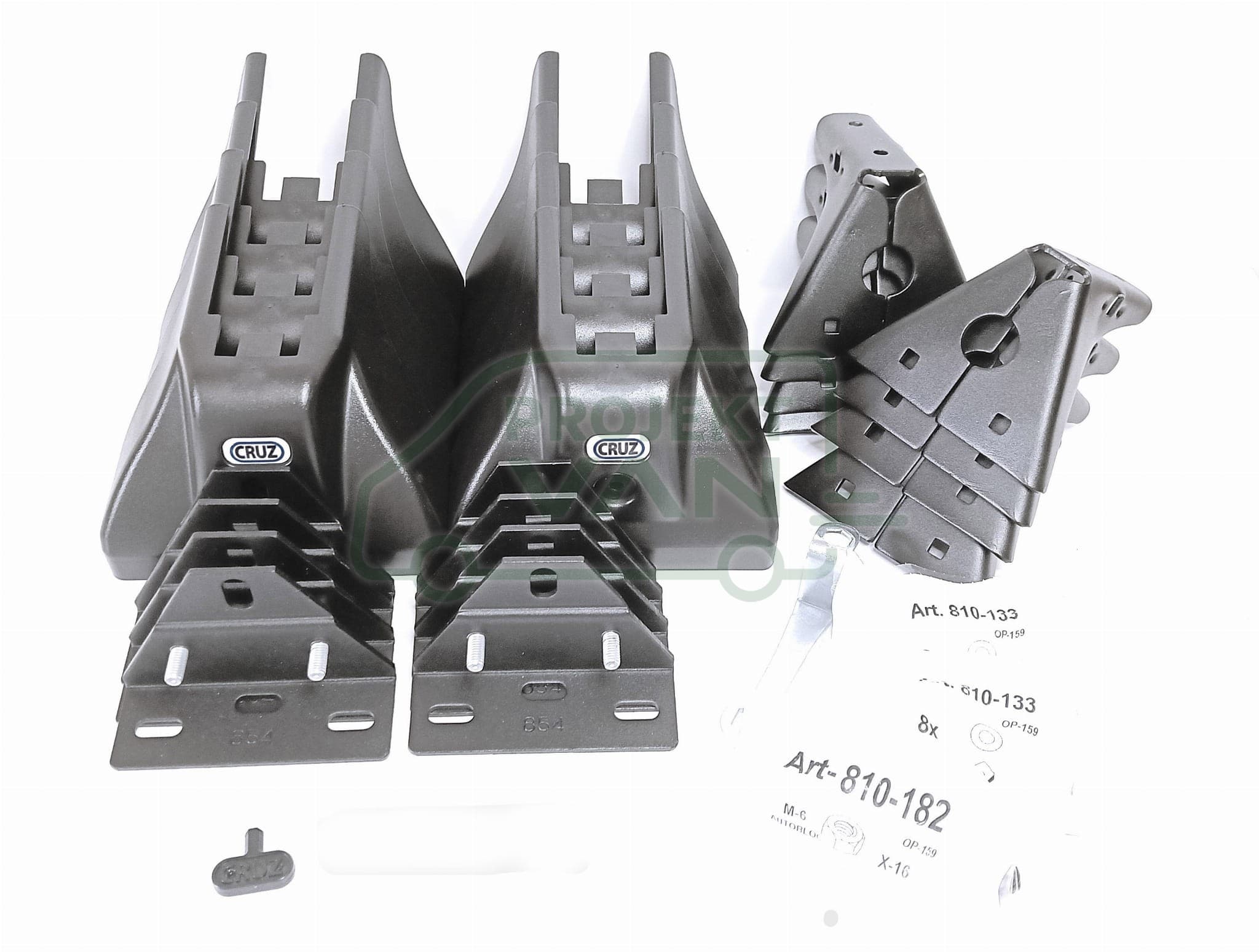 Aluminiowa platforma dachowa VW Crafter II / MAN TGE 17- L3H3 Z szyną montażową typu T CRUZ EVO RACK ALU A32-158 — widok 5
