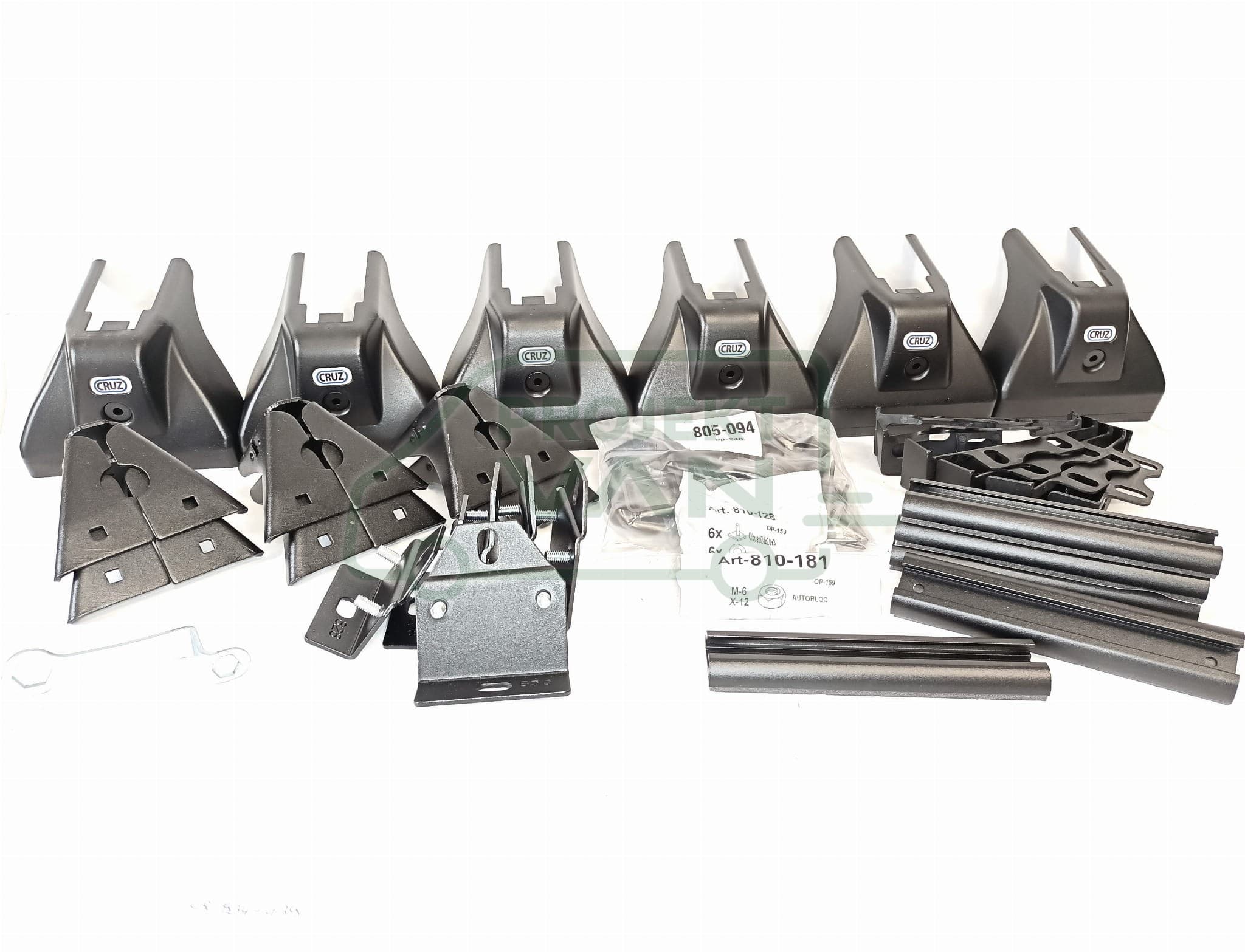 Aluminiowa platforma dachowa Ford Custom Transit L2H2 ( 13- ) Podwyższony i przedłużony CRUZ EVO RACK ALU A26-140 — widok 3