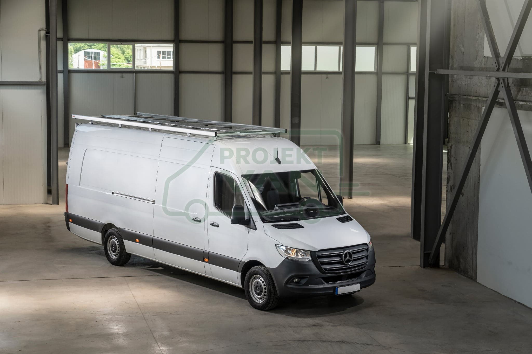 Aluminiowa platforma dachowa Ford Transit Custom L2H1 ( 13- ) PDE AluRack — widok 2
