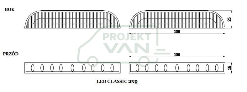 STROBOS LED CLASSIC 2x9 — widok 4
