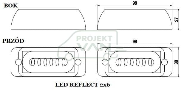 STROBOS LED REFLECT 2x6 — widok 4