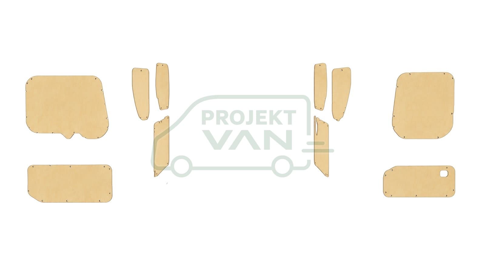 Okładziny boczne ze sklejki brzozowej surowej – Renault Express Van L1 2812