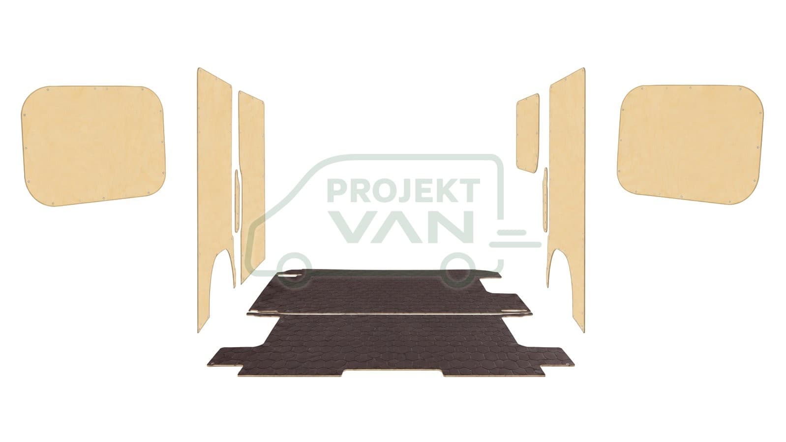 Podłoga ze sklejki z warstwą antypoślizgową – Brązowa – Renault Trafic '14 L2H1 3498 — widok 5