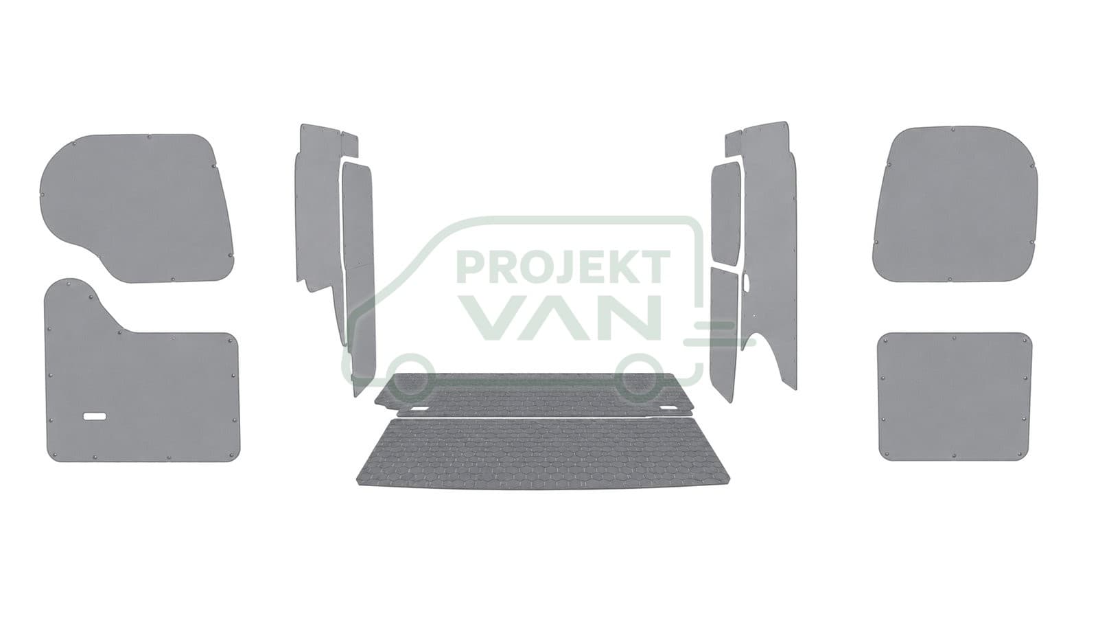 Podłoga ze sklejki z warstwą antypoślizgową – Szara – VW Caddy 5 L2 — widok 5