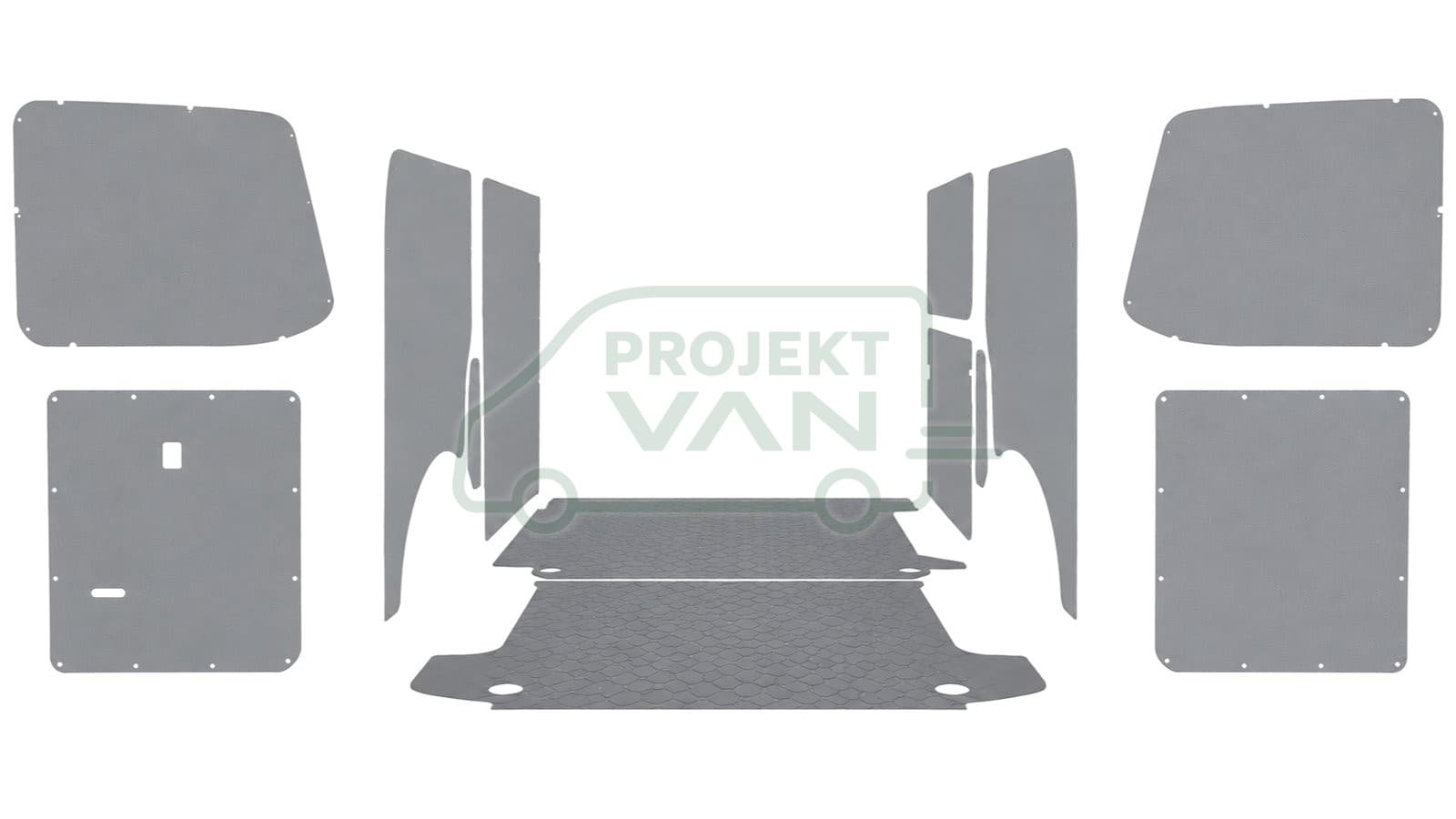 Podłoga ze sklejki z warstwą antypoślizgową – Szara – VW T6.1 L1H1 3000 — widok 5