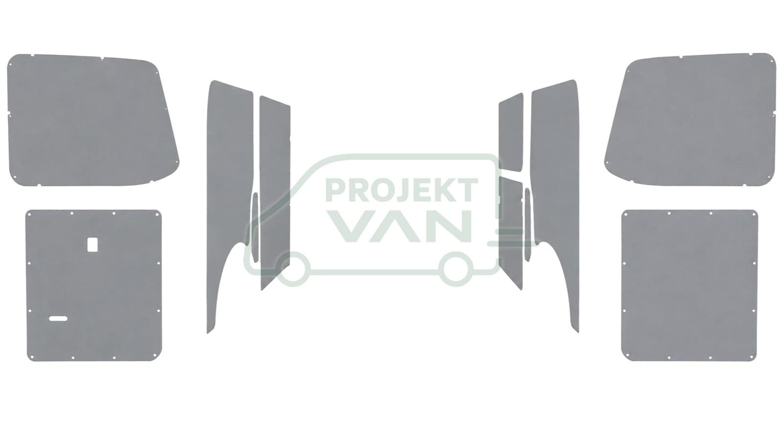 Okładziny boczne z plastiku ABS – VW T6.1 L1H1 3000