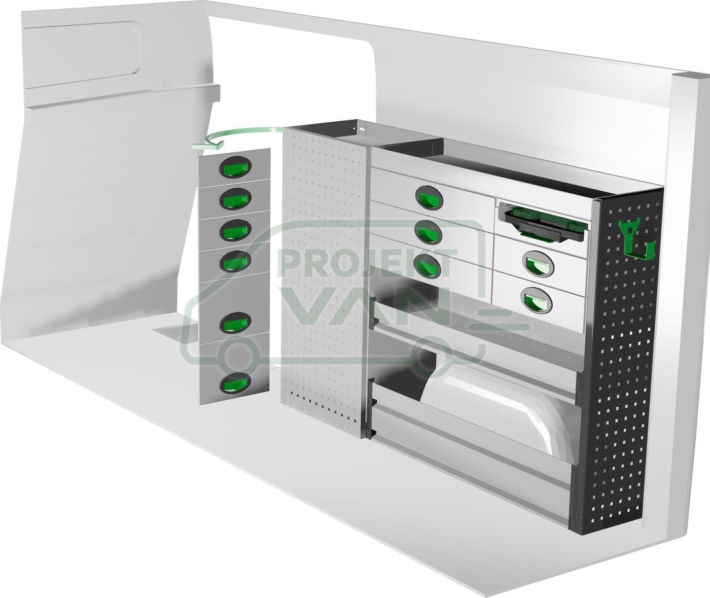 Zestaw modułów 1500 × 300 × 1000 mm — Edström (F40865) — widok 1