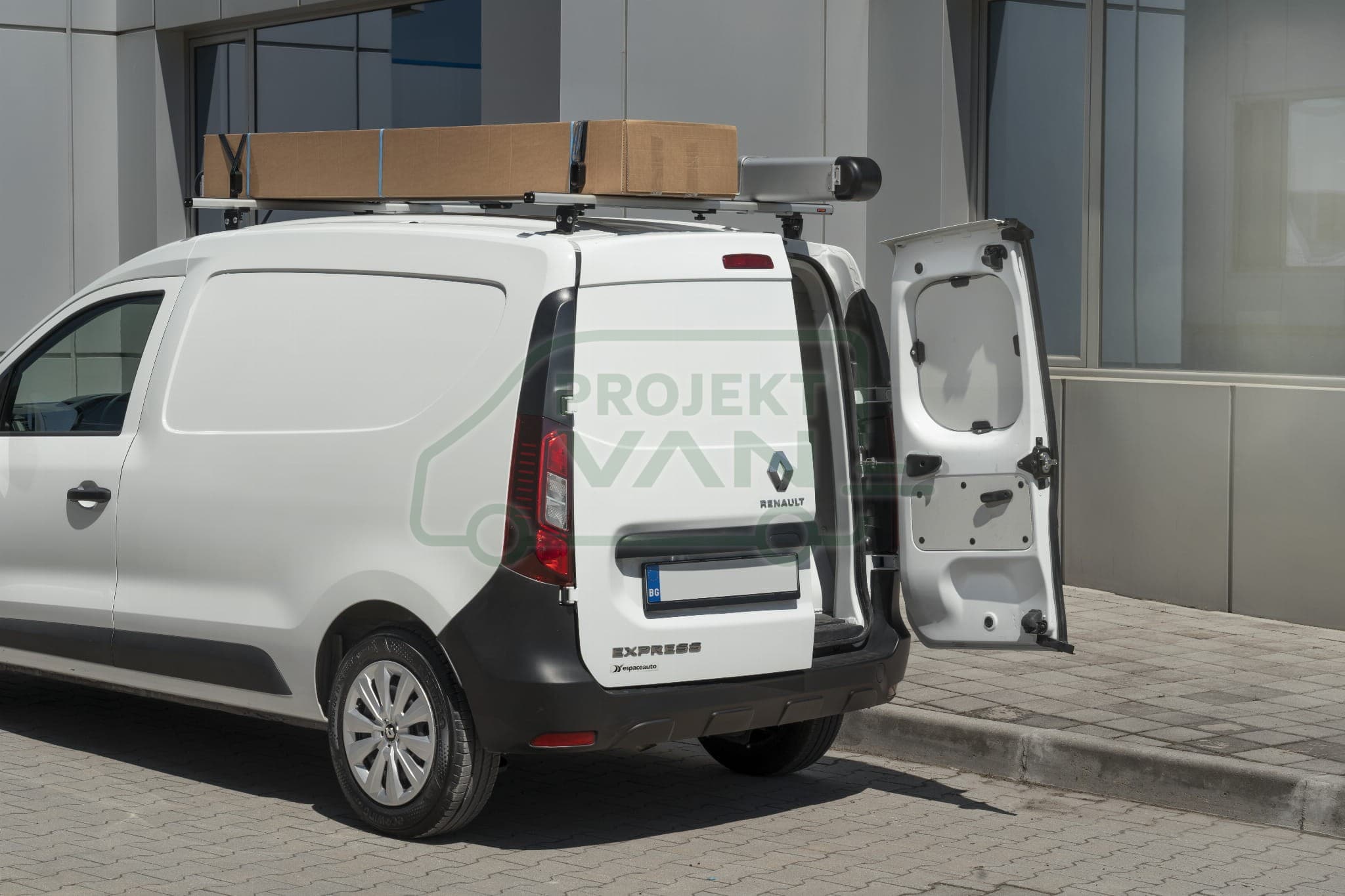 Belki dachowe Renault Express L1H1 ( 21- ) bez relingów PDE AluBars 125 cm — widok 3