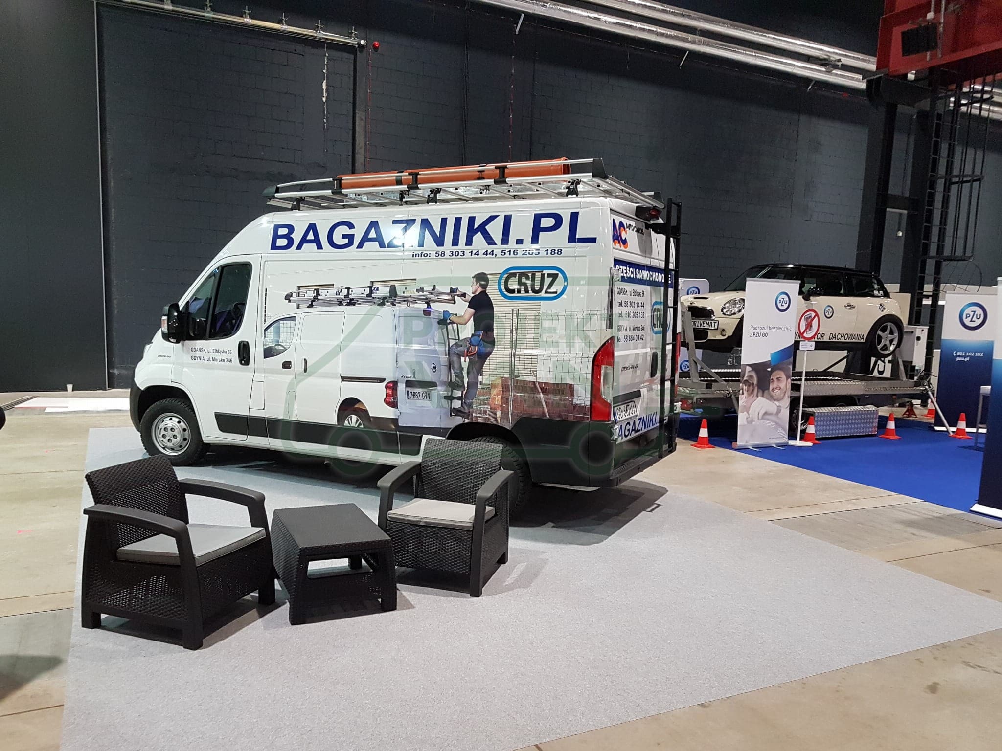 Aluminiowa platforma bagażowa Citroen Jumper / Fiat Ducato / Peugeot Boxer L2H1 ( 06-14, 14- ) i Opel Movano IV ( 21- ) L2H1 CRUZ EVO RACK ALU A34-158 — widok 3