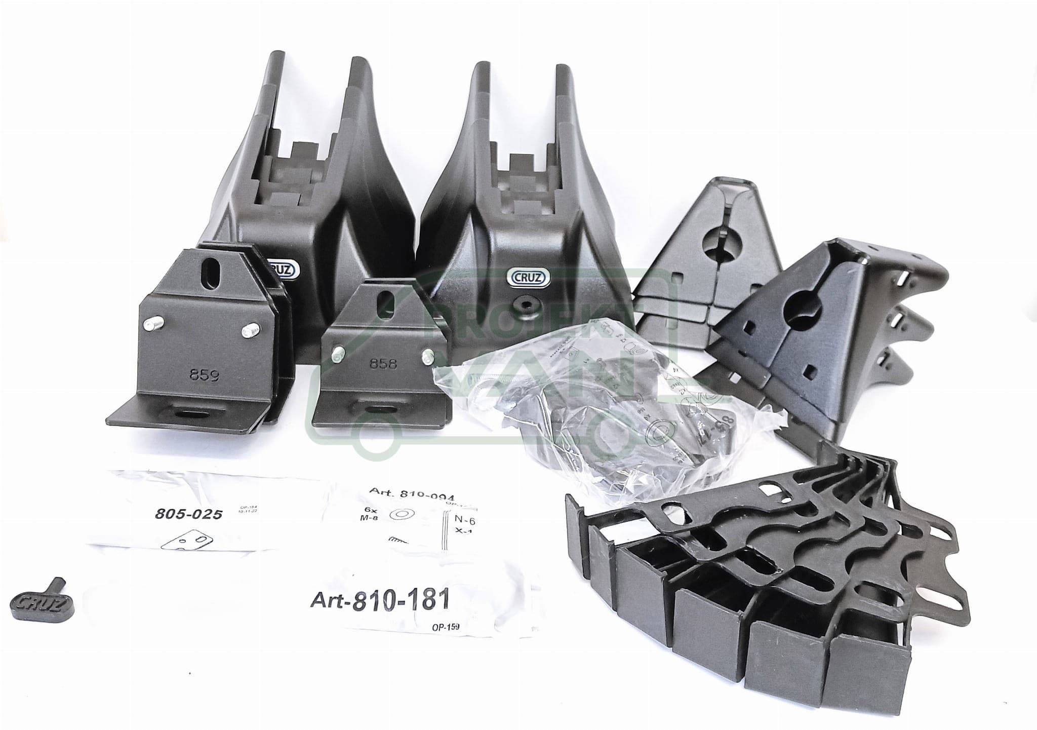 Aluminiowa platforma dachowa VW Crafter II / MAN TGE L3H2 ( 17- ) Z listwami typu T CRUZ EVO RACK ALU A37-158 — widok 4