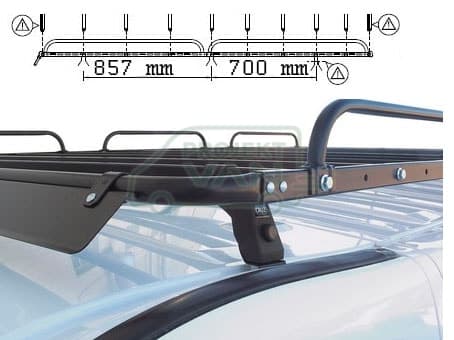 Platforma bagażowa do Peugeot Partnera II i Citroena Berlingo II ( 08-18 ) L2 CRUZ EVO E23-126 — widok 5