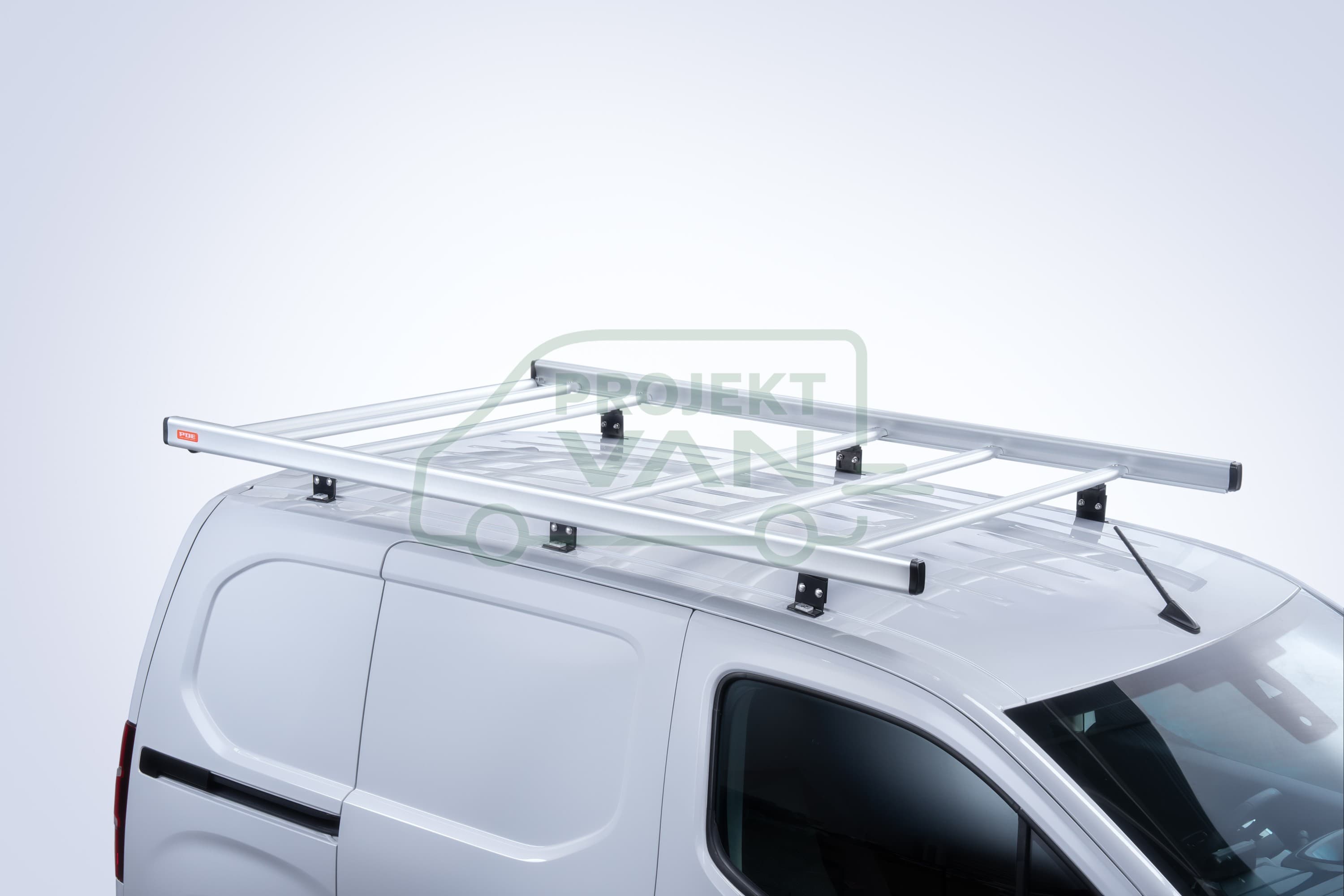 Aluminiowa platforma dachowa Citroen Berlingo III M Opel Combo E L1 Peugeot Partner III L1 ( 18- ) / Toyota ProAce City I L1 i City I Verso L1 ( 19- ) / Fiat Doblo IV L ( 22- ) bez relingów PDE AluRack 220x135 — widok 4