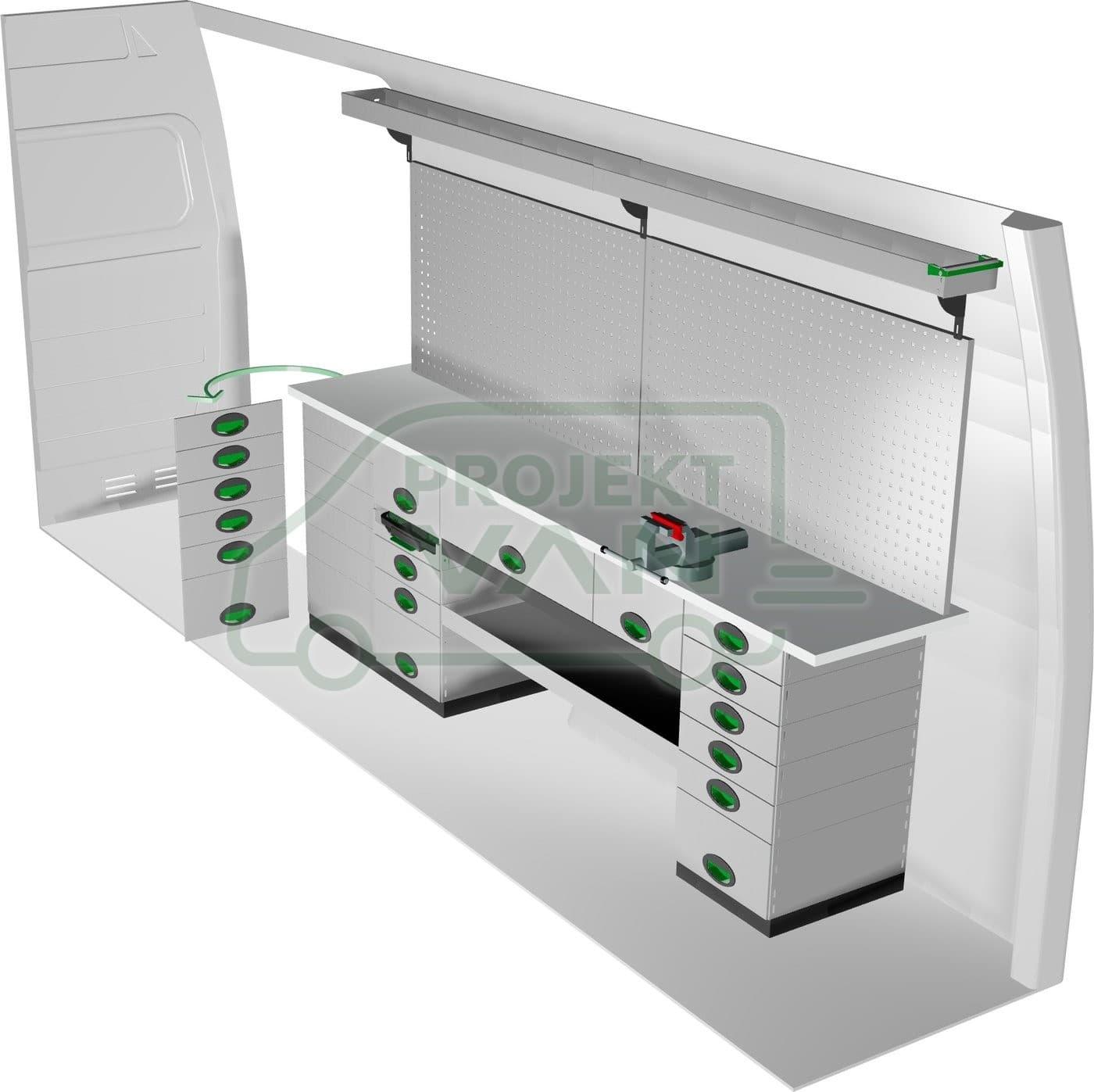 Zestaw modułów 2430 × 470 × 855 mm — Edström (F45005) — widok 1