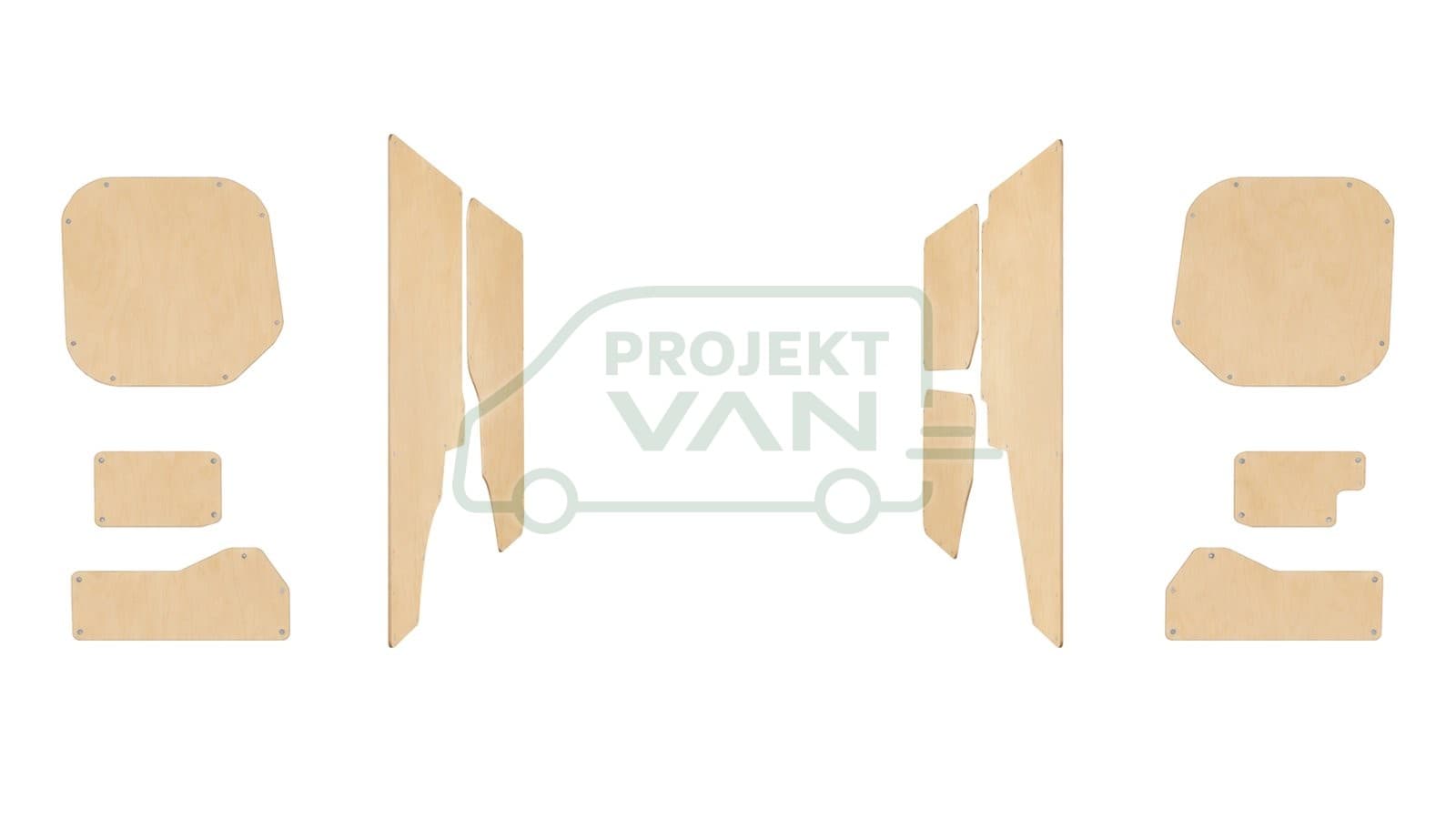 Okładziny boczne ze sklejki brzozowej surowej – Ford Connect L1 2755